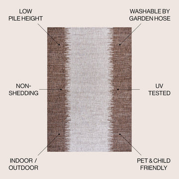 Tavira Modern Strie' Indoor/outdoor Area Rug